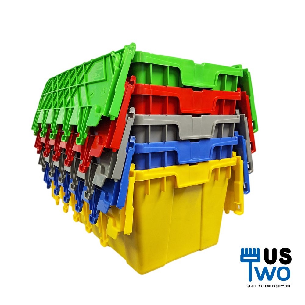 ลังพลาสติกทึบ ฝาพับคู่ 35 ลิตร