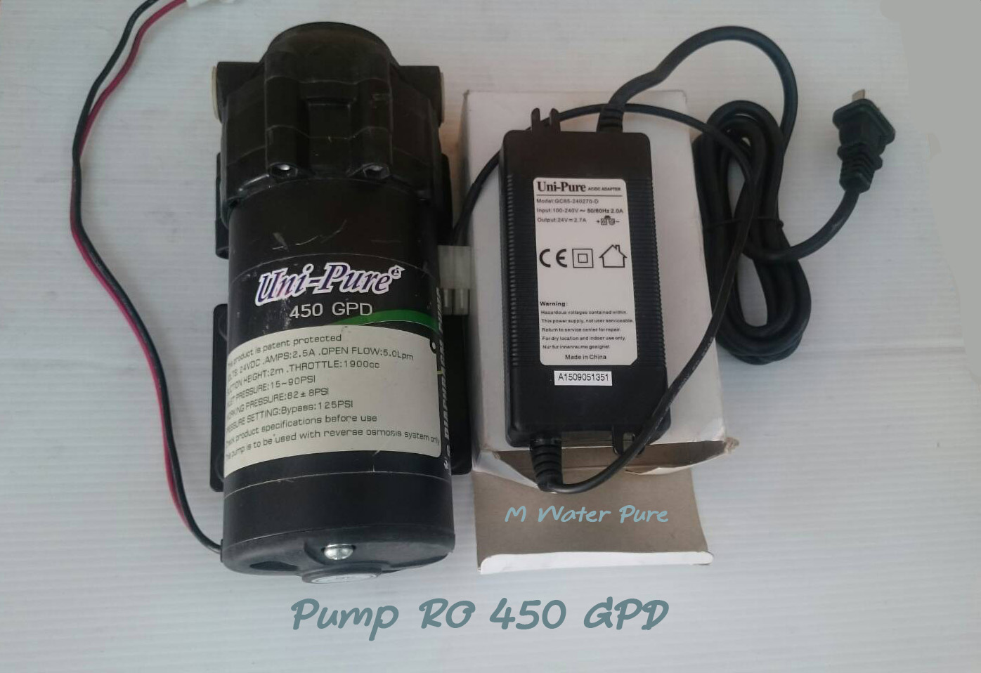ปั้มน้ำ RO 450 แกลลอนต่อวัน ไฟ 24 VDC