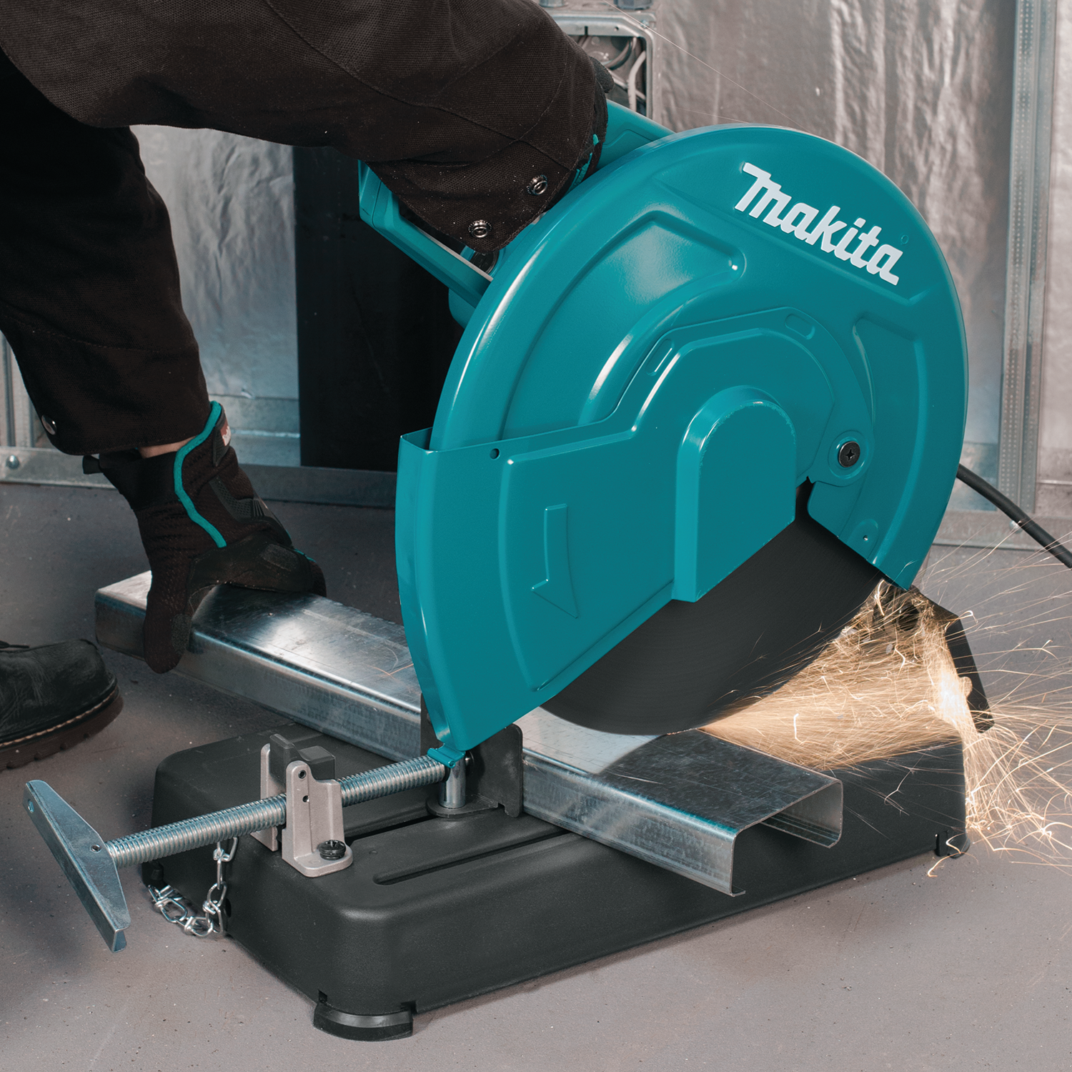 MAKITA LW1401 Metal Cut-off Saw - แท่นตัดไฟเบอร์ตัดเหล็ก ขนาด 14 นิ้ว MAKITA รุ่น LW1401