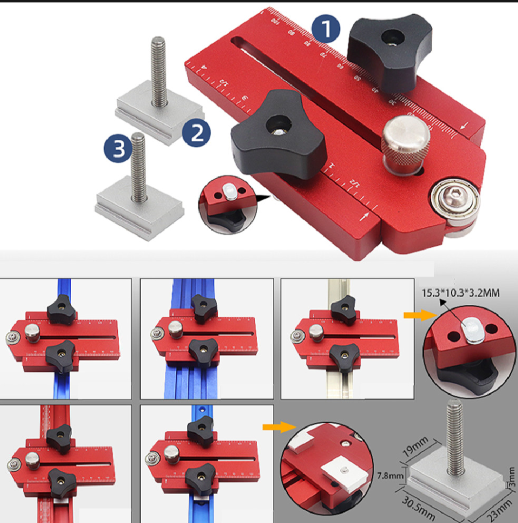 FNICEL TRG7100 - Thin Rip Guide Jig for Table Saw - จิ๊กช่วยตัดไม้บางตามเสี้ยน และการตัดไม้ขนาดเท่ากันซ้ำๆหลายๆชิ้น สำหรับโต๊ะเลื่อย