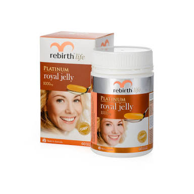Rebirth Platinum Royal Jelly 1000 mg(60 แคปซูล)