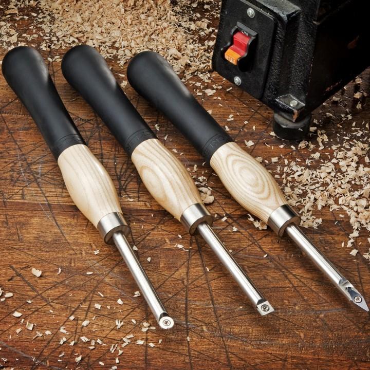 ROCKLER 45142 - มีดกลึงปลายคาร์ไบด์ขนาดเล็ก ชุด3เล่ม (Carbide Mini Turning Tool -3 piece set)