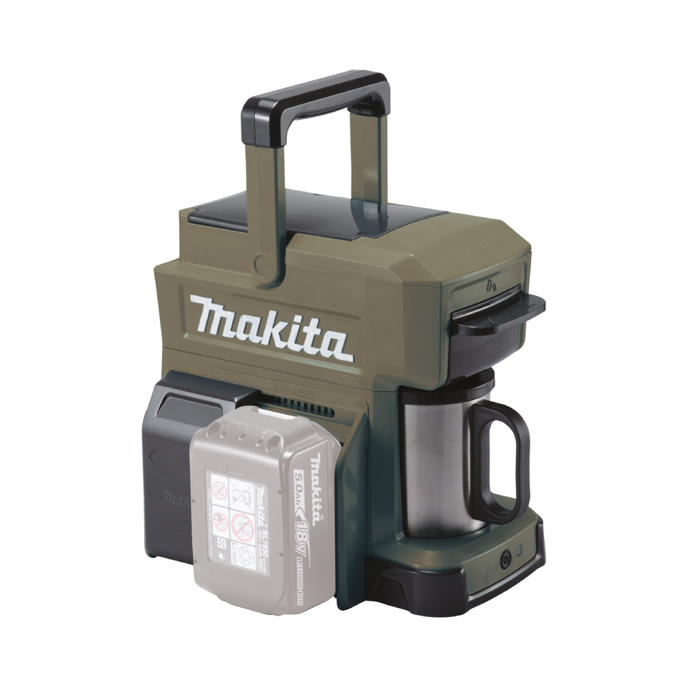 MAKITA DCM501Zxx Cordless Coffee Maker without batteries and charger (Makita Green, Olive and Red) - เครื่องชงกาแฟใช้แบตเตอรี่ขนาด 12-18โวล์ท มากีต้า รุ่น DCM501Z มีสีให้เลือก 3 สี - สีเขียวมากีต้า สีเขียวมะกอก และสีแดง
