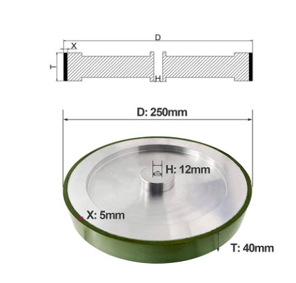 SIT TOOL 250mm (10 Inch) CBN Grinding Wheels for Tormek T7/T8 Sharpening System - 80, 160 400 and 1000 Grit - 250mm Dia*50mm Wide*12mm Arbor - หินลับ CBN ขนาด 250มม (10นิ้ว) มีความละเอียด 80, 160, 400 และ 1000 กริต (สินค้าสั่งซื้อล่วงหน้า Pre Order)