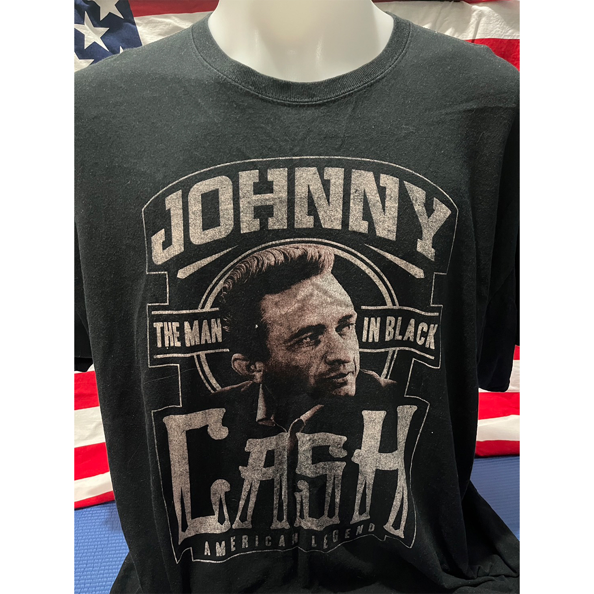 เสื้อยืดนักร้องวินเทจ มือสอง Vintage T-Shirt Johnny Cash งานป้าย CASH