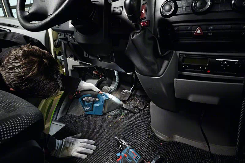 BOSCH GAS 12V - 12v Cordless Vacuum Cleaner (Tool only, without battery and charger) - เครื่องดูดฝุ่นไร้สาย 12V Bosch รุ่น GAS 12V (ตัวเปล่า ไม่มีแบตเตอรี่ ไม่มีแท่นชาร์จ) - 06019E3000