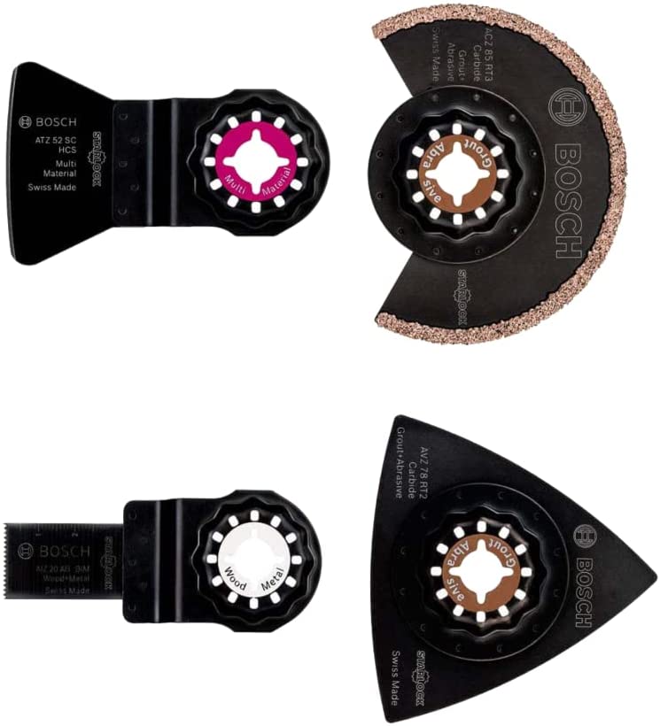 BOSCH 2608661695 Tiling Set (4 Piece) - ชุดใบสำหรับงานกระเบื้อง ใช้กับเครื่องมืออเนกประสงค์ได้ทุกยี่ห้อ - 2608661695