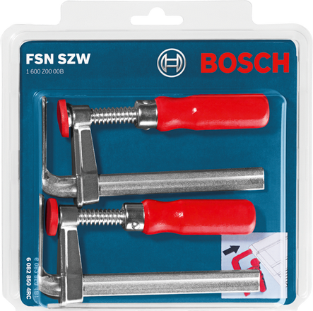 Bosch FSN SZW (G-clamps) Professional (ชุดแคล้มสำหรับรางเลื่อยราง FSN) - 1600Z0000B