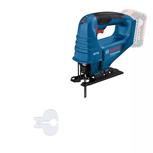 BOSCH GST 183-LI - 18V Cordless Jigsaw (Tool only without Battery and Charger) - เลื่อยจิ๊กซอว์ไร้สายใช้แบตเตอรี่ 18 โวล์ท (เครื่องเปล่าไม่มีแบตเตอรี่ ไม่มีแท่นชาร์จ) บ๊อช รุ่น GST 183-LI - 06015B70L0