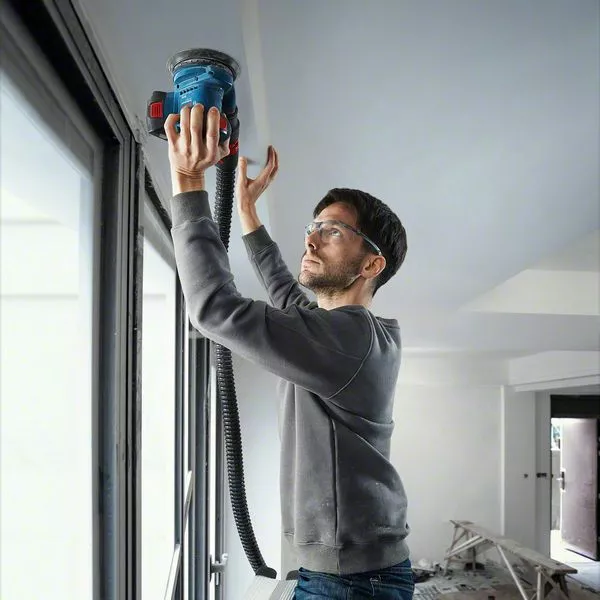 BOSCH GEX 185-Li Cordless Random Orbital Sander (Tool only, without battery and charger) - เครื่องขัดกระดาษทรายไร้สายระบบลูกเบี้ยว BOSCH รุ่น GEX 185-Li (ไม่มีแบตเตอรี่ ไม่มีแท่นชาร์จ) - 06013A5080