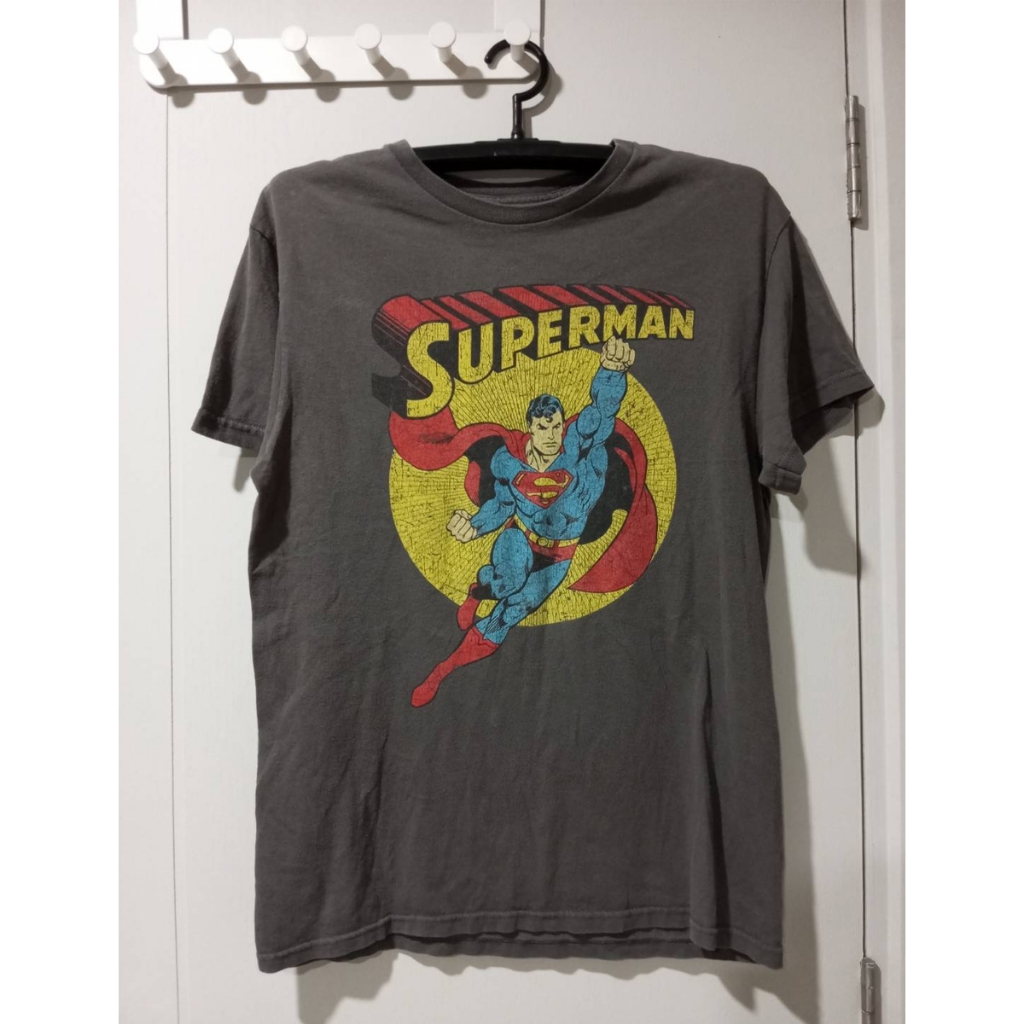 เสื้อยืดวินเทจ T-Shirt Vingtage Super man ซูเปอร์แมน มือสอง