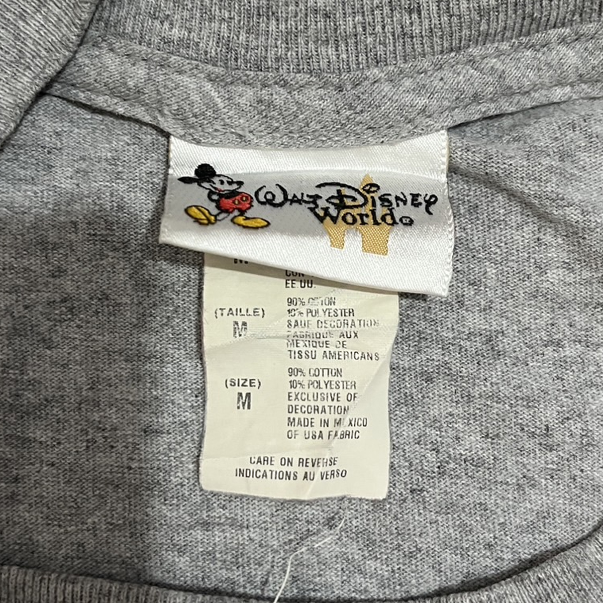 เสื้อยืดวินเทจมือสอง Vintage T-Shirt เสื้อยืดมิกกี้เมาส์ วินเทจ Mickey Mouse งานป้าย Disney