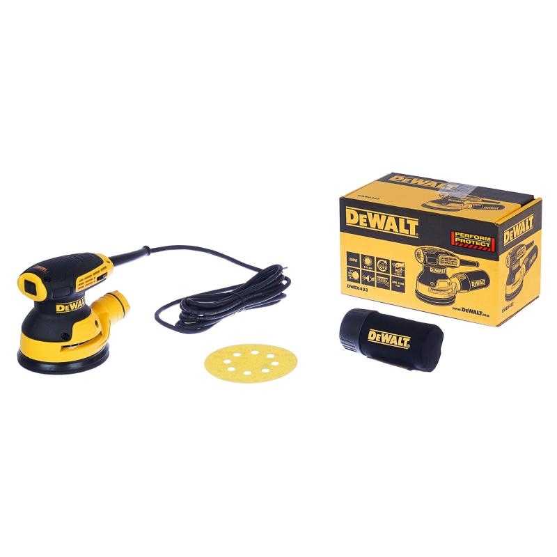 DEWALT DWE6423 5" Vibration Sander (เครื่องขัดกระดาษทรายกลมแบบสั่น 5 นิ้ว ปรับรอบได้ 280 วัตต์)