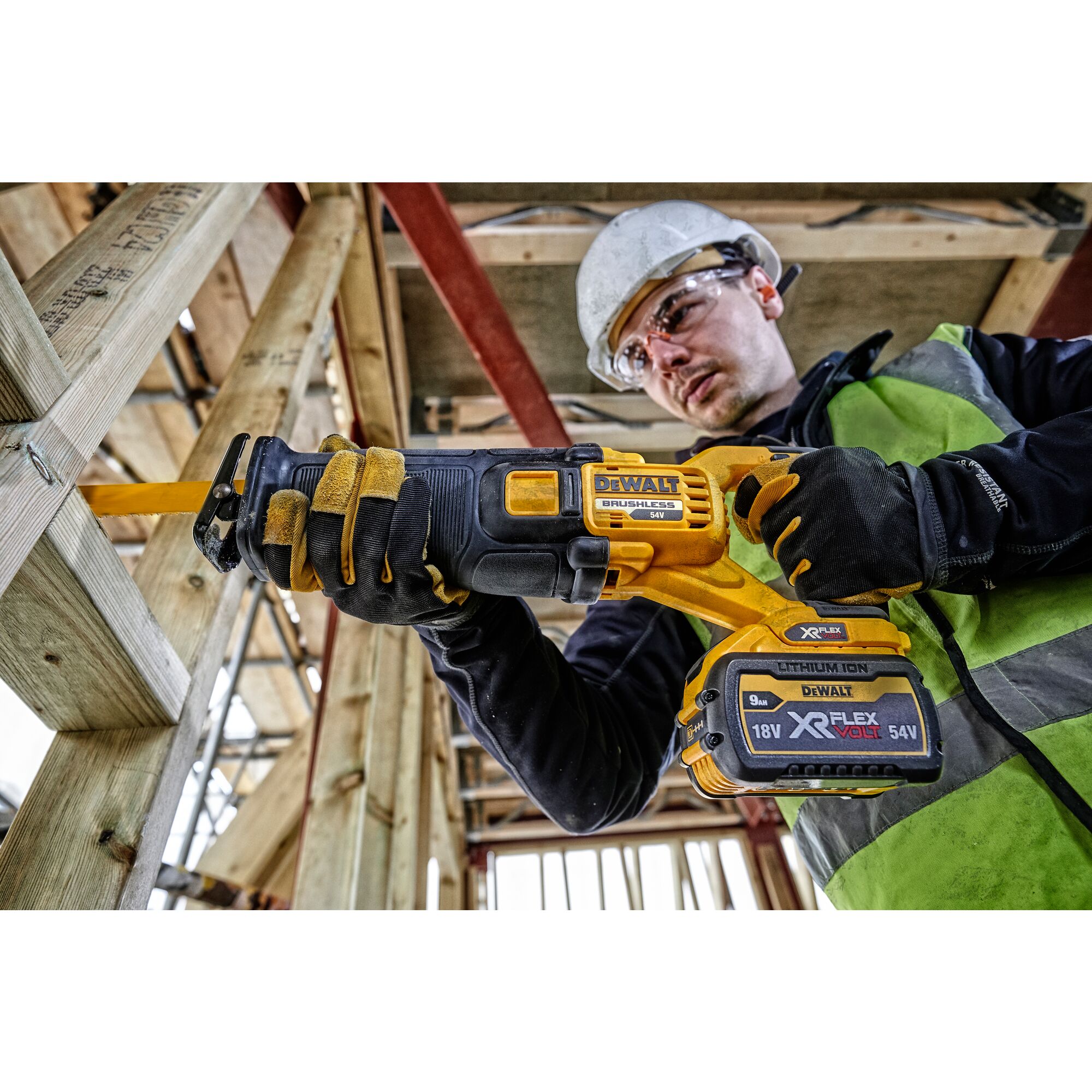 DEWALT DCS389N-KR FLEXVOLT Cordless Reciprocating Saw without Battery and charger - เลื่อยชักไร้สายไร้แปรงถ่าน ดีวอล์ท DCS389N-KR (ตัวเปล่า - ไม่มีแบตเตอรี่ ไม่มีแท่นชาร์จ)