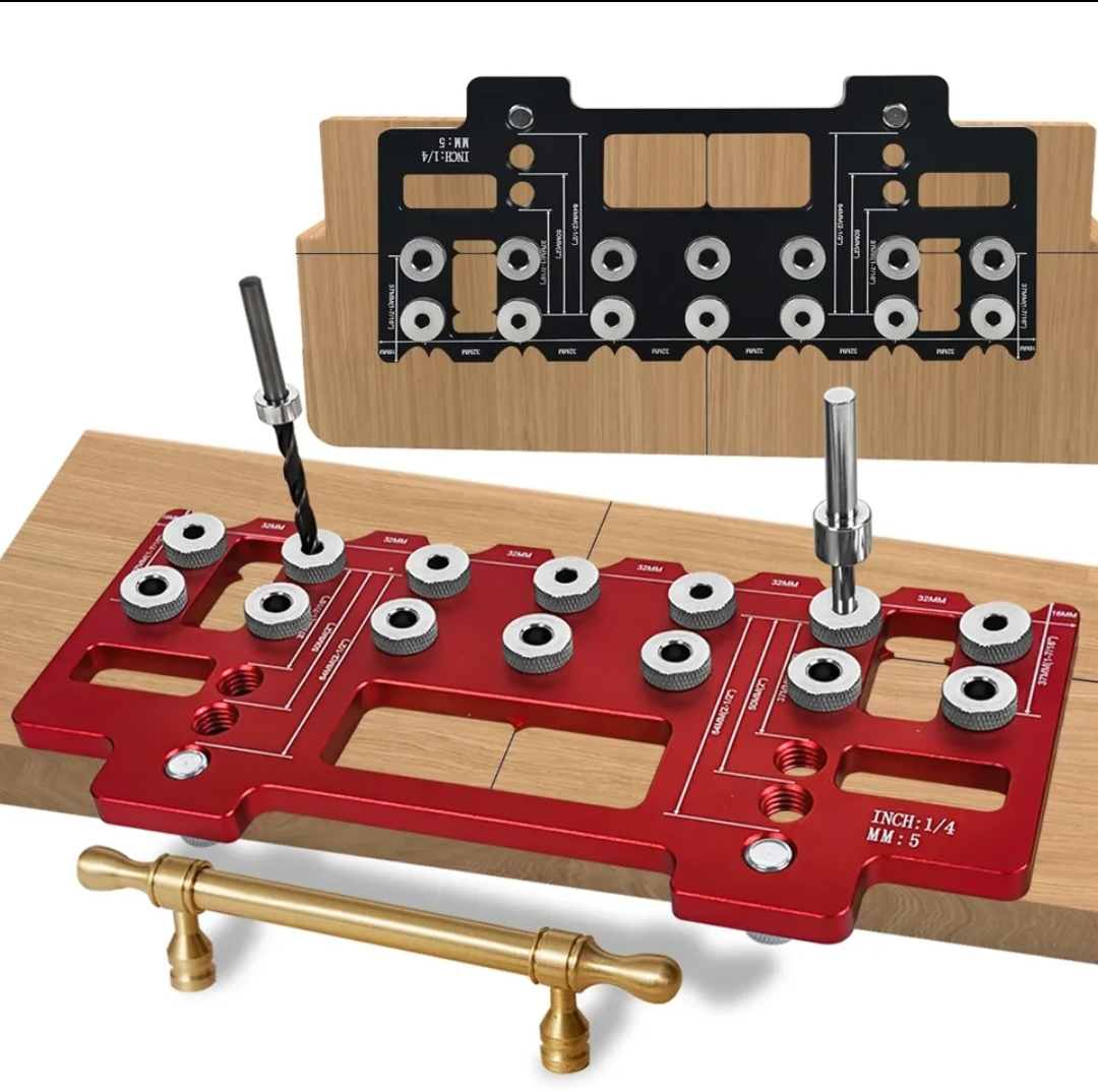 SIT TOOL SIT-KHI3220 Cabinet Hardware Jig and Shelf Pin Jig - จิ๊กสำหรับติดตั้งมือจับ ปุ่มดึง ลิ้นชัก ประตูตู้ และ จิ๊กเจาะรูติดตั้งปุ่มรับชั้นในตู้ SIT TOOL รุ่น SIT-KHI3220