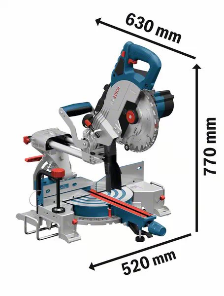 BOSCH GCM 18V-216 D 8" (216mm) Cordless Miter Saw BitTurbo (Tool only- without battery and charger) - เลื่อยตัดองศาสไลด์ไร้สายขนาด 8 นิ้ว (216 มม) บอช รุ่น GCM 18V-216 D (ไม่มีแบตเตอรี่ ไม่มีแท่นชาร์จ) 0601B51080
