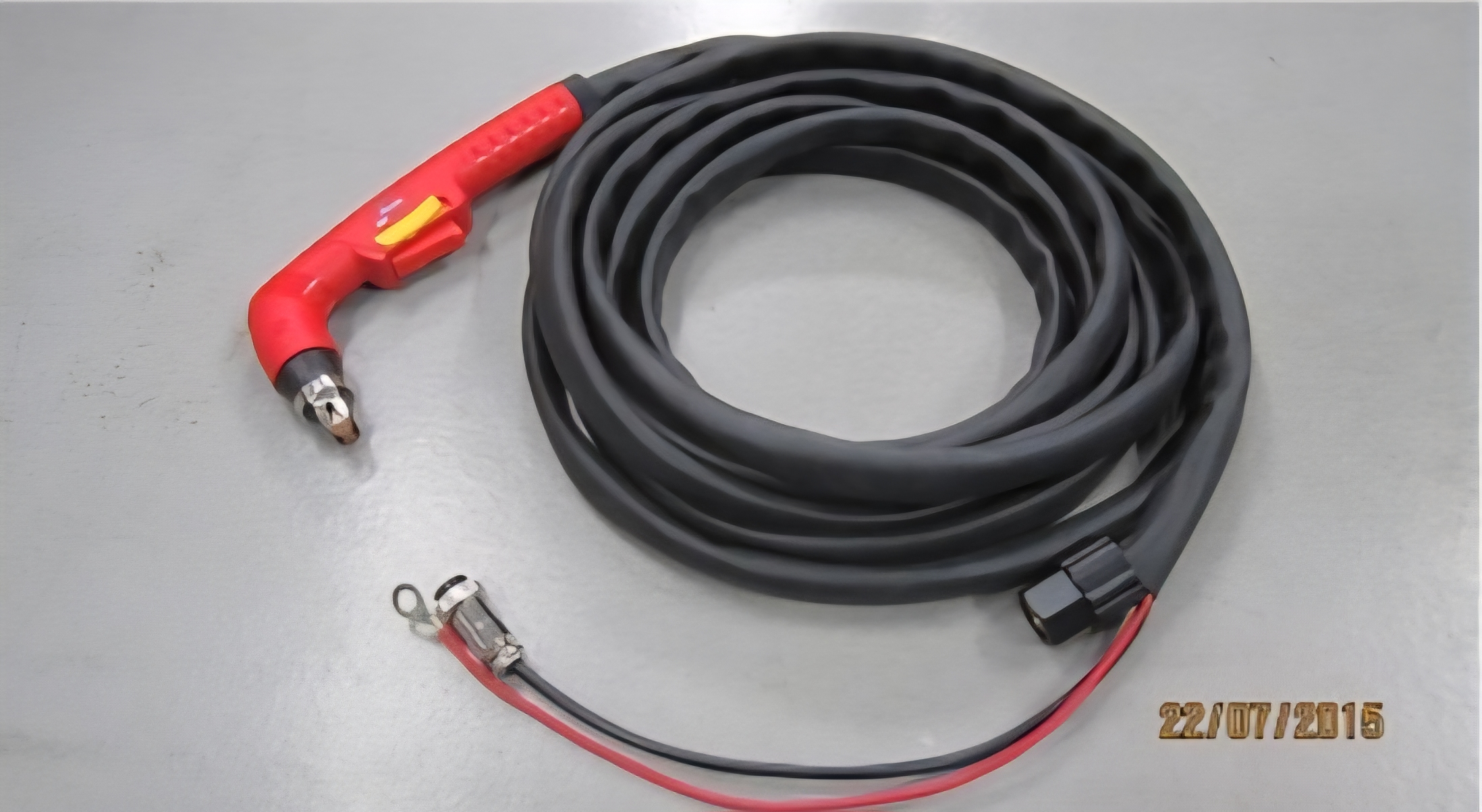 WELPRO WELCUT BAWPWIRCUT12 Plasma Torch S65 6m M19 Aviation Plug 2 Pin + Female M16 x1.5 - สายตัดพลาสมา สำหรับเครื่องตัดพลาสมา WELPRO WELCUTxx 6m S65 - BAWPWIRCUT12