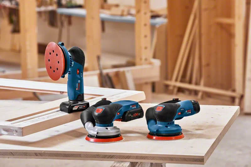 BOSCH GEX 18V-125 Cordless Palm Orbital Sander (Tool only, without battery and charger) - เครื่องขัดกระดาษทรายไร้สายกลมแบบโคจร BOSCH รุ่น GEX 18V-125 (ไม่มีแบตเตอรี่ ไม่มีแท่นชาร์จ)- 0601372201