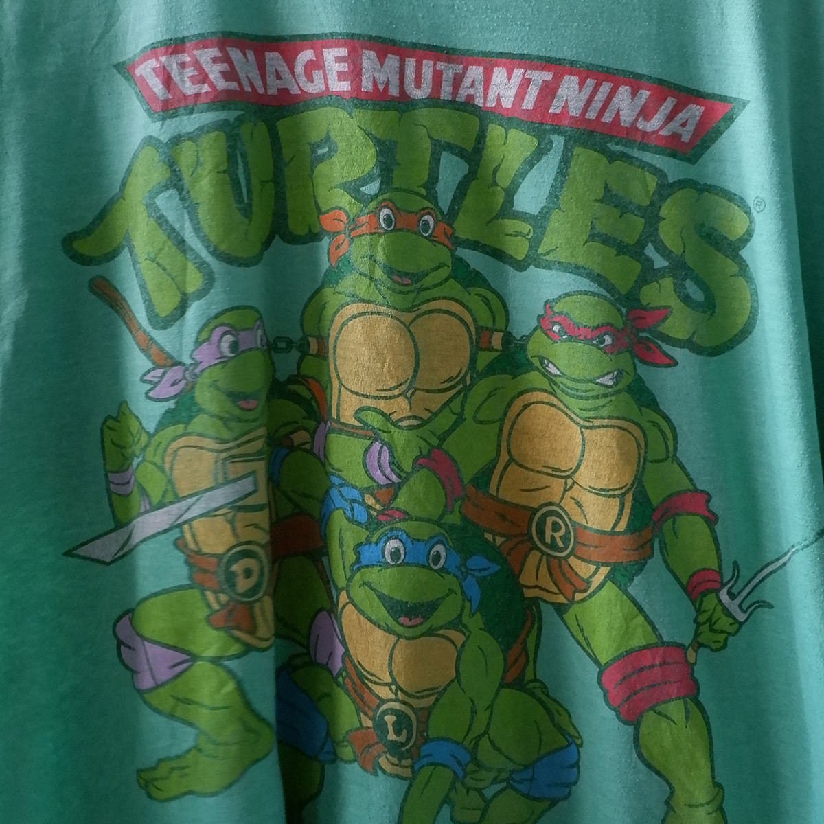 เสื้อยืดวินเทจมือสอง Vintage T-Shirt ลายการ์ตูน เต่านินจา Teenage Mutant Ninja Turtles มือสอง