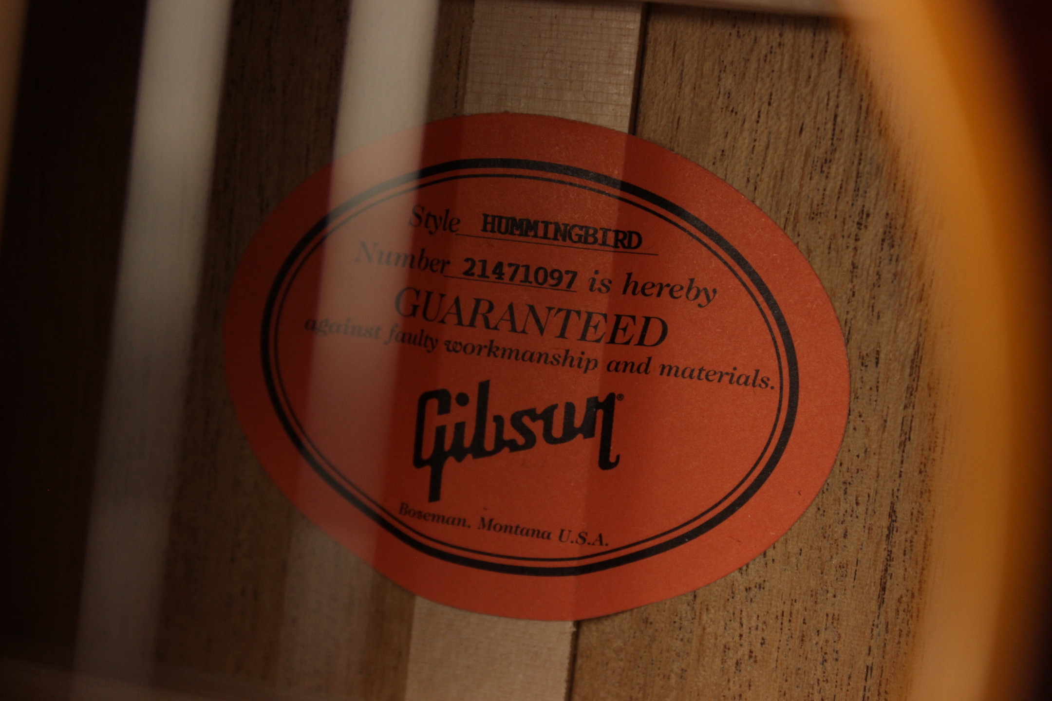 Gibson Hummingbird Acoustic