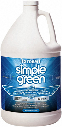 SIMPLE GREEN Aircraft & Precision Cleaner 1 U.S.gal (3800 mL) น้ำยาทำความสะอาดระดับอุตสาหกรรมการบิน เป็นน้ำยาที่ใช้ล้างเครื่องบิน ชิ้นส่วนเครื่องบิน และอุปกรณ์ที่ละเอียดอ่อนต่างๆได้อย่างดีเลิศ เช่นใบเลื่อยวงเดือน ดอกเร้าเตอร์ ขนาด 1 แกลลอน (Made in U.S.A.