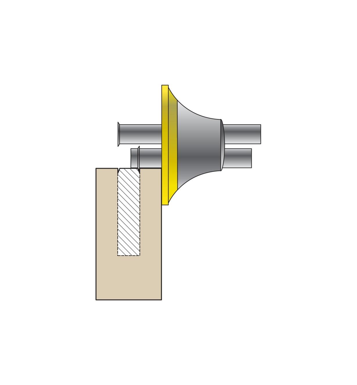 VERITAS 05N7010 Dual Marking Gauge and Shaft Clamp- ขอขีดไม้ใบมีดล้อกลมแบบ 2 แกนพร้อมแคล้มป์ - 05N7010