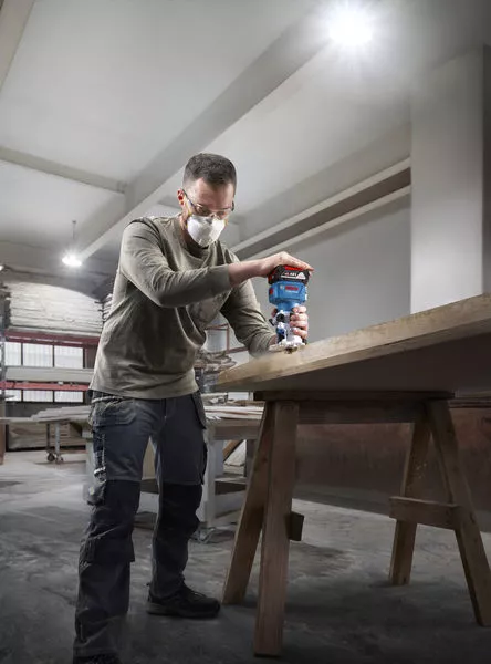 BOSCH GLF 18V-8 18v Cordless Router (Tool Only- without battery and charger) -เครื่องเซาะร่องไร้สายแกน 1/4" บ๊อช รุ่น GLF 18V-8 (ตัวเปล่า ไม่มีแบตเตอรี่ และแท่นชาร์จ) - 06016C60L0