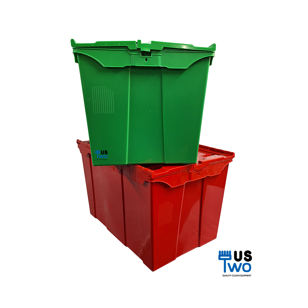 ลังพลาสติกทึบ ฝาพับคู่ 70 ลิตร