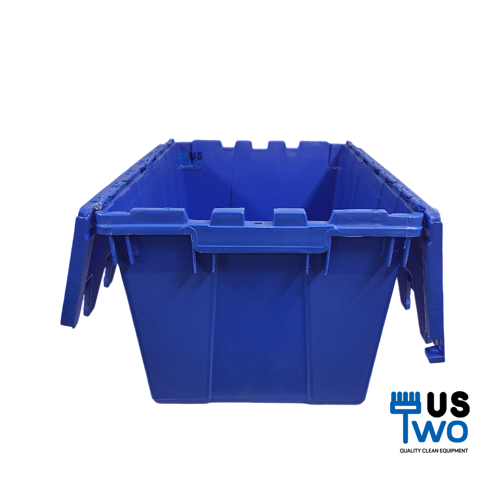 ลังพลาสติกทึบ ฝาพับคู่ 57 ลิตร