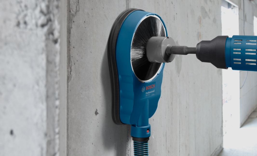 BOSCH GDE 162 - หัวดูฝุ่น สำหรับงานเจาะด้วยดอกขนาดใหญ่ และดอกโฮลซอว์ BOSCH รุ่น GDE 162 - 1600A001G8