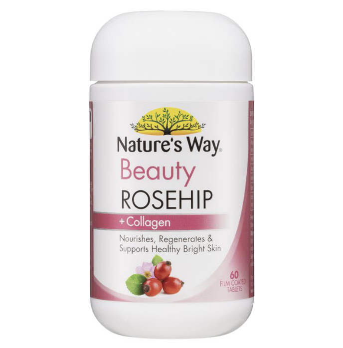 Nature's Way Beauty Rosehip + Collagen (60 เม็ด)