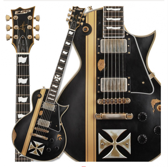 Esp Iron Cross James Hetfield Signature