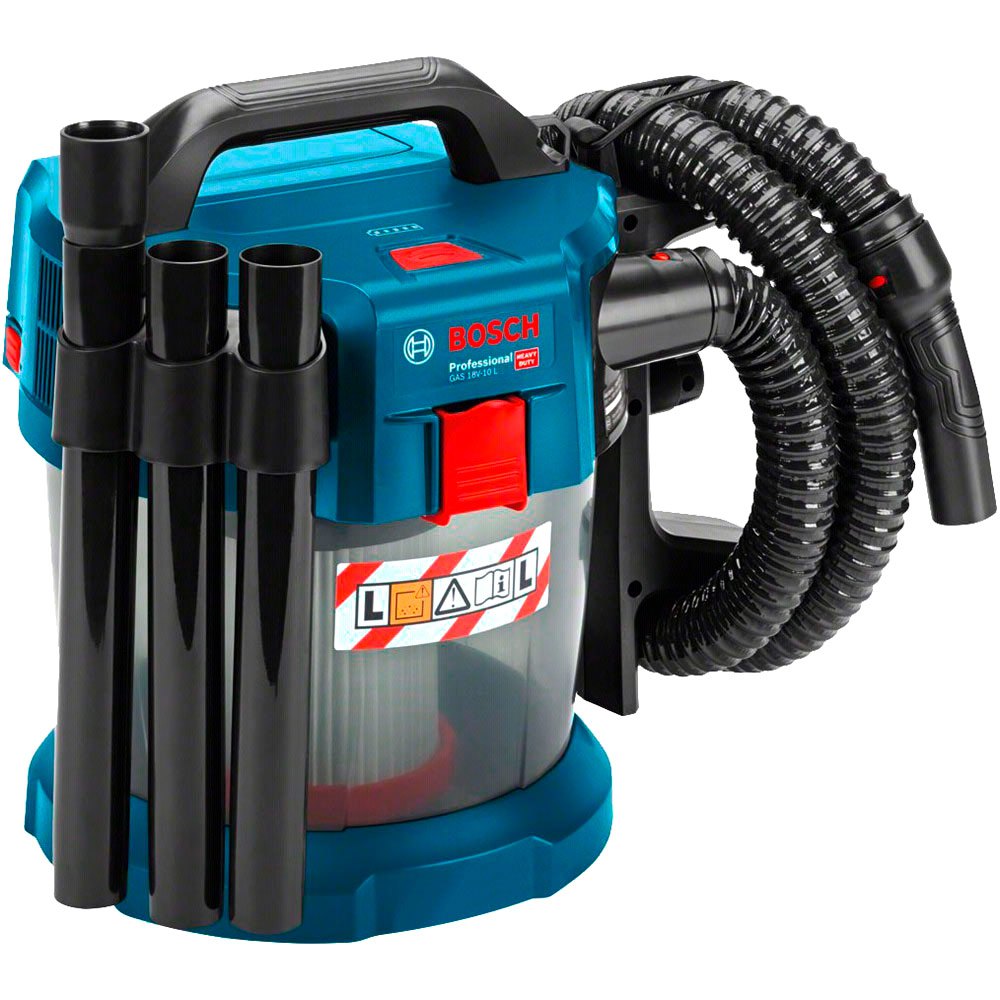 BOSCH GAS 18V-10 L 18v Cordless Dust Extractor without wheels (Tool only, no battery, no charger) - เครื่องดูดฝุ่นไร้สาย 18V Bosch รุ่น GAS 18V-10 L ไม่มีล้อ (ตัวเปล่า ไม่มีแบตเตอรี่ ไม่มีแท่นชาร์จ) - 06019C6300