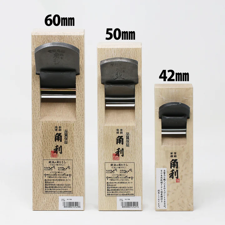 KAKURI AOGAMI Blue Paper Steel #2 Wooden Hand Planes - กบไม้ญี่ปุ่นใบ AOGAMI สำหรับไสไม้ยี่ห้อ คาคูริ