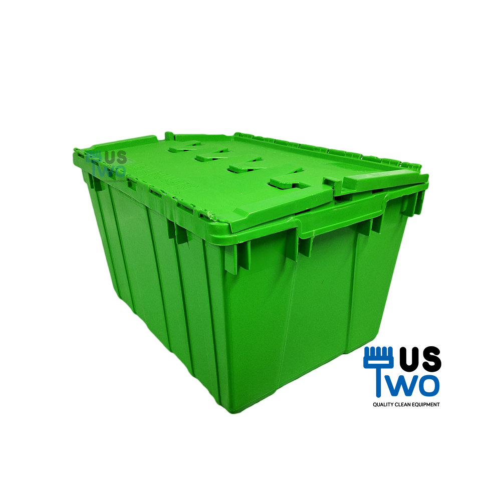 ลังพลาสติกทึบ ฝาพับคู่ 57 ลิตร