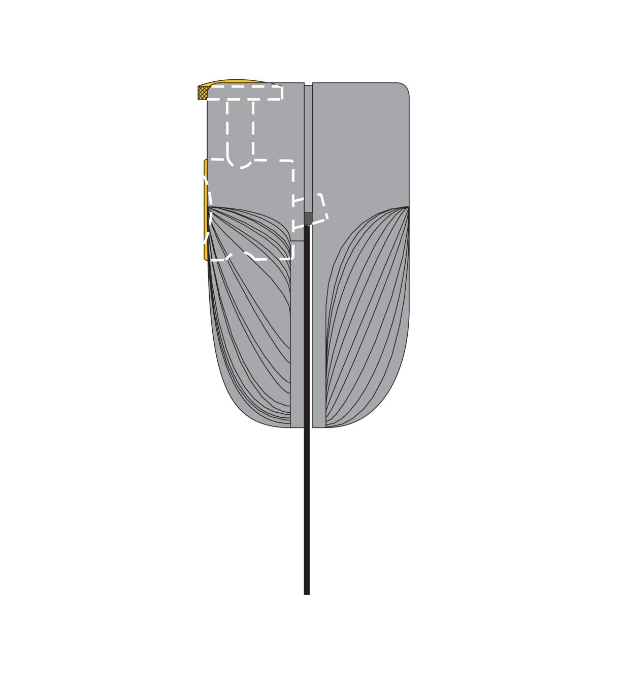 VERITAS 05K3701 Variable Burnisher - เหล็กขูดไม้ชนิดปรับได้ Veritas รุ่น 05K3701 (Made in Canada)