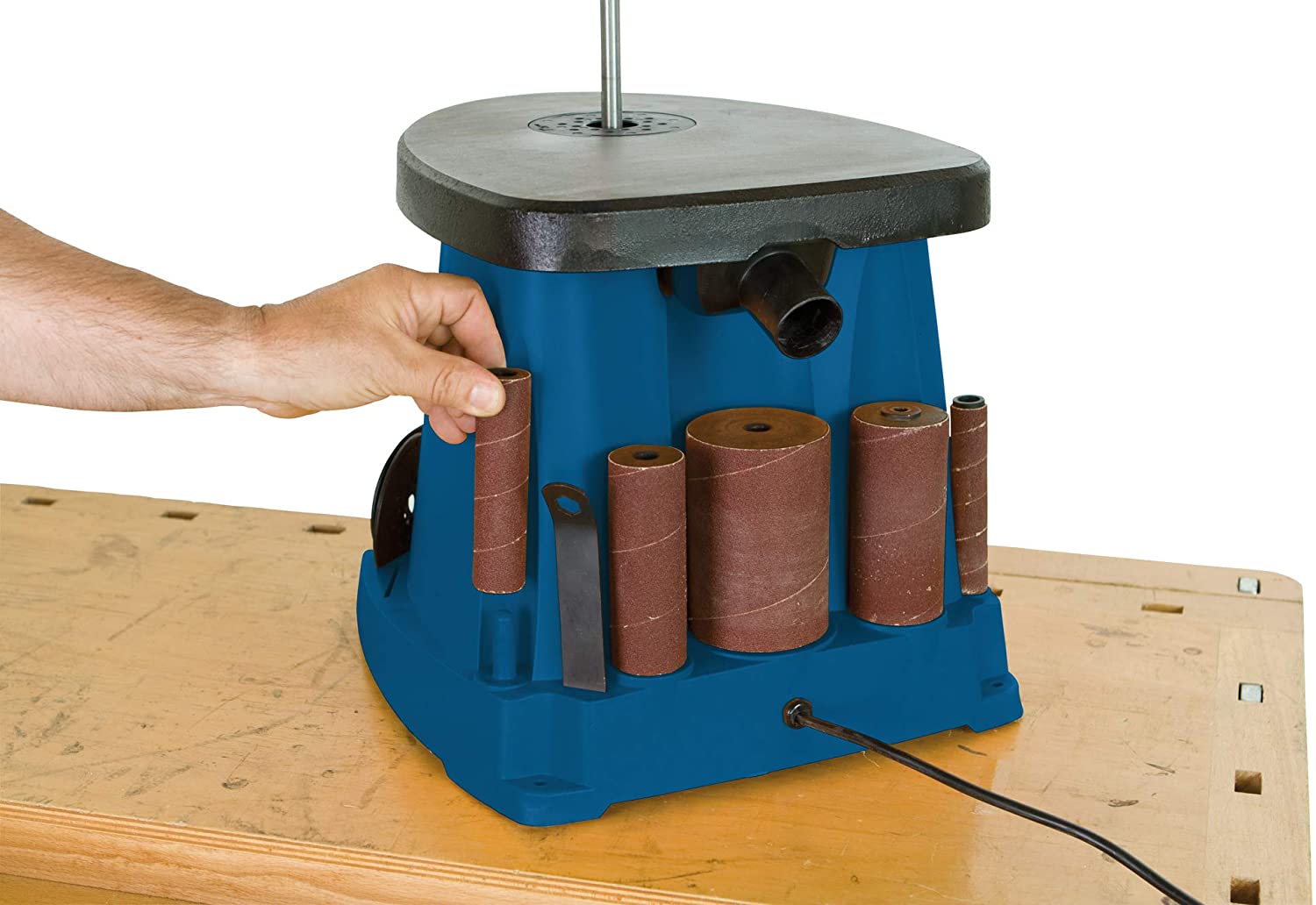 SCHEPPACH OSM100 Oscillating Bobbin Sander - เครื่องขัดกระดาษทรายแบบแกนหมุนขึ้นลงได้ SCHEPPACH รุ่น OSM100 - 490340190