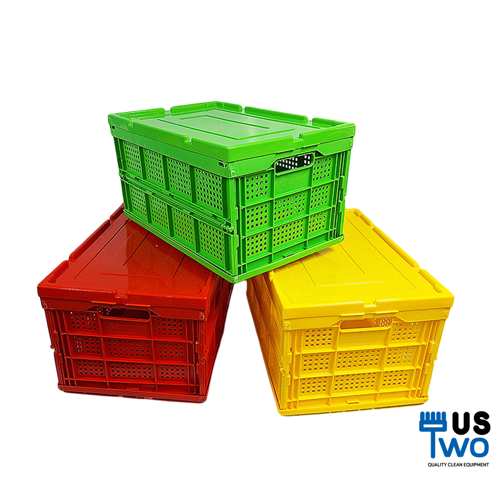 ลังพลาสติกโปร่งแบบพับได้ 41 ลิตร