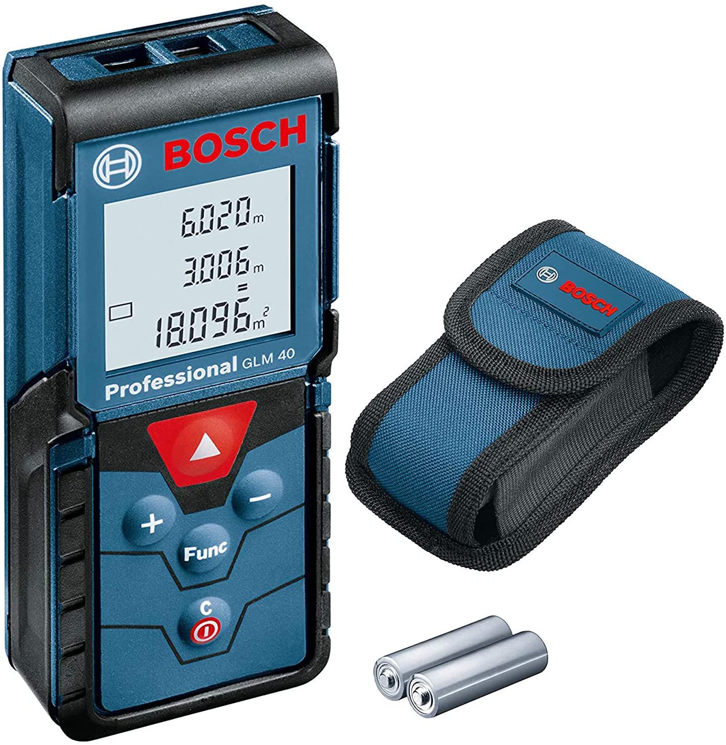 BOSCH GLM 40 - 40m. Laser Measure - เครื่องวัดระยะด้วยเลเซอร์ ไกล 40 เมตร Bosch รุ่น GLM 40 - 0601072900
