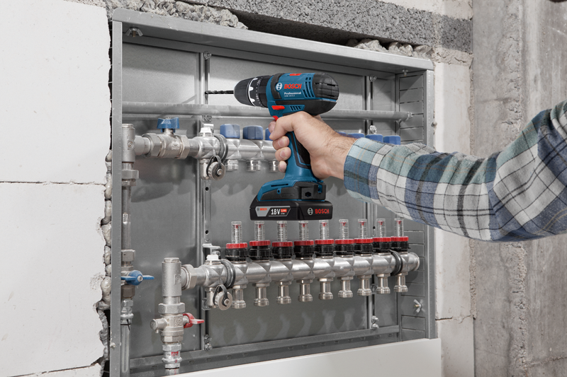 BOSCH GSB 18-2-LI สว่านกระแทกไร้สาย 18V (แบต 2 ก้อน)- 06019D23K0