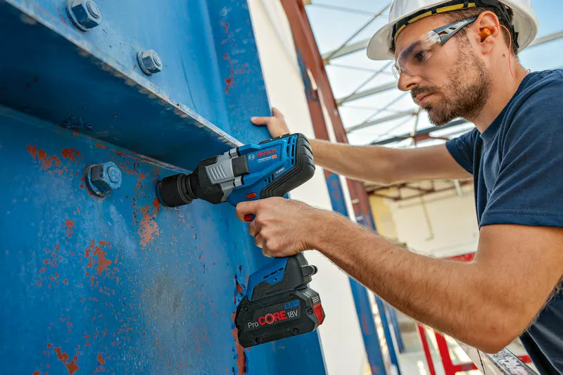 BOSCH GDS 18V-1600 HC 18v Impact Wrench (Tool Only- without batterry, without Charger) - บล็อคกระแทกไร้สาย Li-Ion 18V. BOSCH รุ่น GDS 18V-1600 HC (เครื่องเปล่า ไม่มีแบตเตอรี่ ไม่มีแท่นชาร์จ- 06019M1080