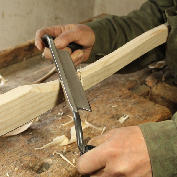 NAREX 8905xx Curved Drawknife - มีดเหลาไม้แบบใบมีดโค้ง มี 3 ขนาด 200มม. 240มม. และ 280มม. (Made in Czech Republic)