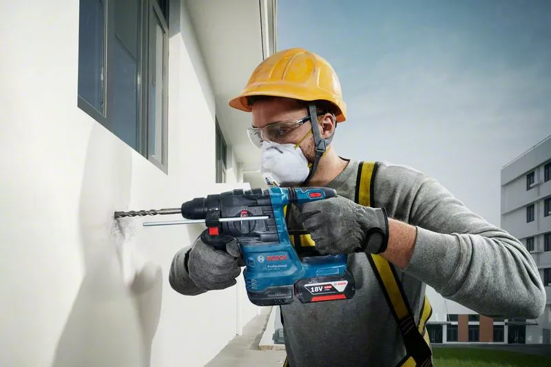 BOSCH GBH 187-LI Cordless Brushless Rotary Hammer Drill - สว่านโรตารี่กระแทกไร้สาย มอเตอร์ไร้แปรงถ่าน SDS-plus Li-Ion 18V รุ่น GBH 187-Li