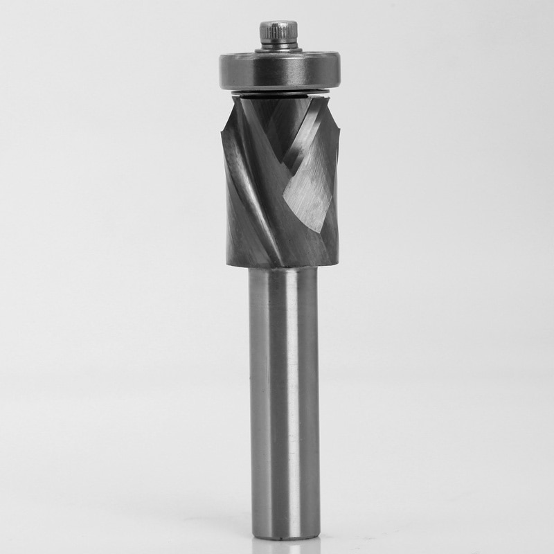 SIT TOOL SIT-UDFT9112 Ultimate Flush Trim Solid Carbide Compression Spiral Bit, 1/2"Shank, 7/8"Cutting Diameter, 1-3/16" Cutting Length - ดอกเร้าเตอร์เกลียวกัดขอบไม้ชนิดคาร์ไบด์ทั้งแท่งสำหรับเก็บขอบ คมเกลียงกัดขึ้นและลง ลูกปืนปลายดอก แกน 1