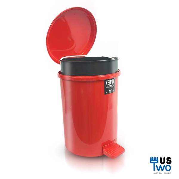 ถังขยะแบบเหยียบ ทรงกลมขนาด 10 ลิตร