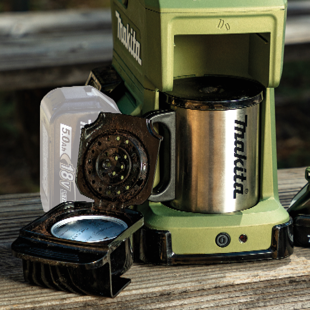 MAKITA DCM501Zxx Cordless Coffee Maker without batteries and charger (Makita Green, Olive and Red) - เครื่องชงกาแฟใช้แบตเตอรี่ขนาด 12-18โวล์ท มากีต้า รุ่น DCM501Z มีสีให้เลือก 3 สี - สีเขียวมากีต้า สีเขียวมะกอก และสีแดง