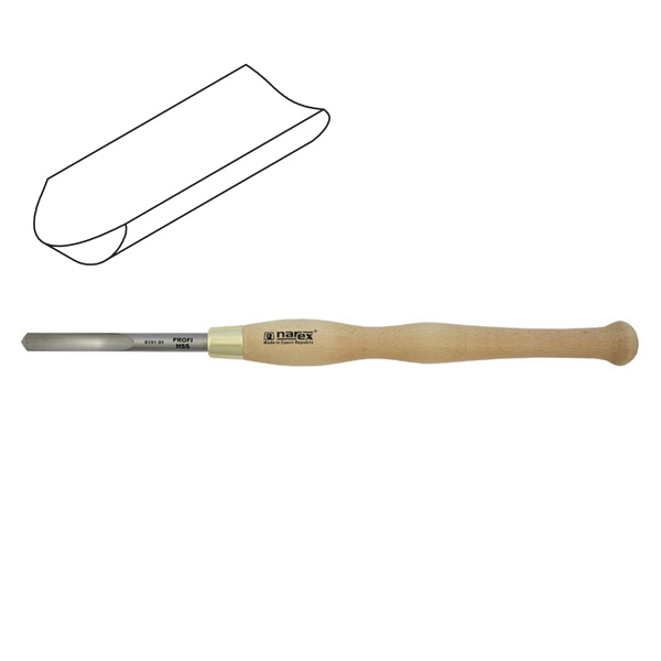 NAREX 859410 Set of woodturning chisels HSS LINE PROFI - มีดกลึงงานไม้ขนาดใหญ่เหล็ก HSS (Made in Czech Republic)