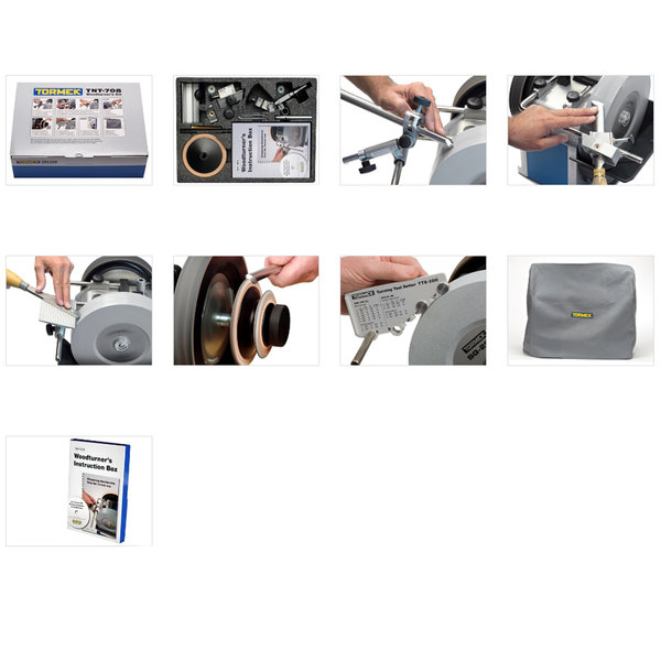 TORMEK TNT-708 Woodturner's Kit - ชุดคิทจิ๊กลับมีดกลึง และมีดแกะสลัก Tormek รุ่น TNT-708