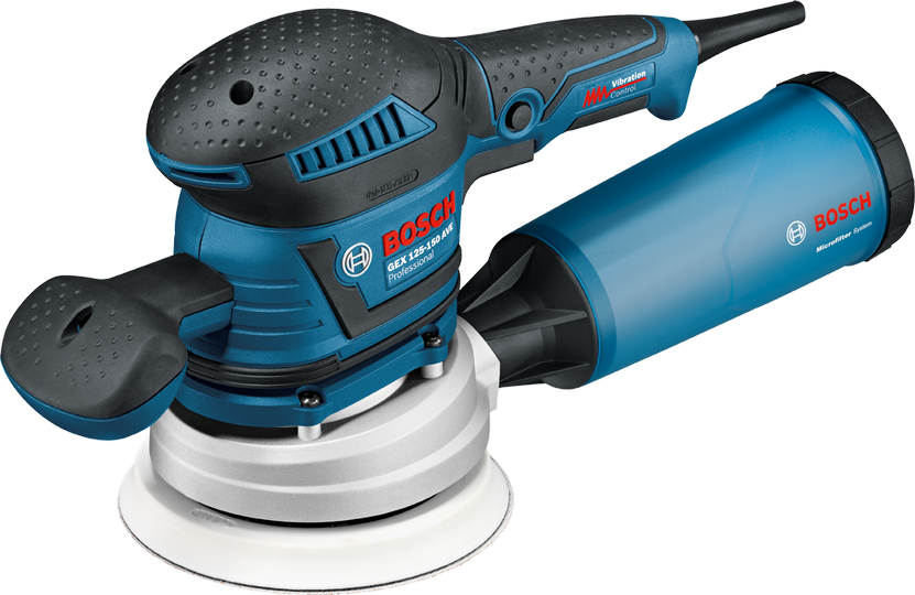 BOSCH GEX 125-150 AVE 125-150mm (5/ 6 inch) Random Orbit Sanders and Accessories - เครื่องขัดกระดาษทรายกลม 5/ 6 นิ้ว บ็อช รุ่น GEX 125-150 AVE และอะไหล่