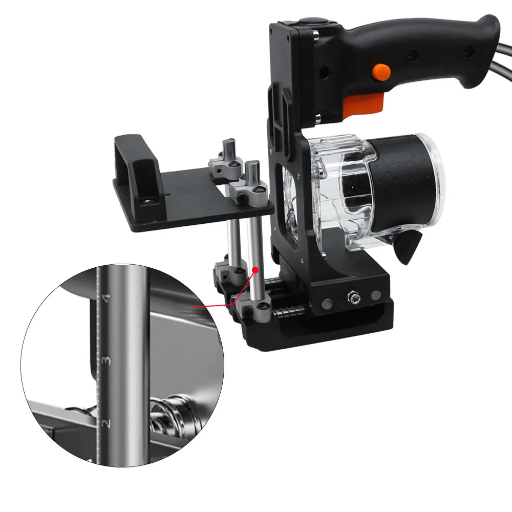 WNEW WN-DF500 - Basic Loose Tenon (Domino) or Invisible Fastener Opening Punching for Trimmer - ชุดช่วยเจาะเดือย Domino หรือเซาะร่องสำหรับฝังอุปกรณ์ฮาร์ดแวร์ชนิดหลบในรุ่นมาตรฐาน Wnew WN-DF500 ใช้ร่วมกับทริมเมอร์